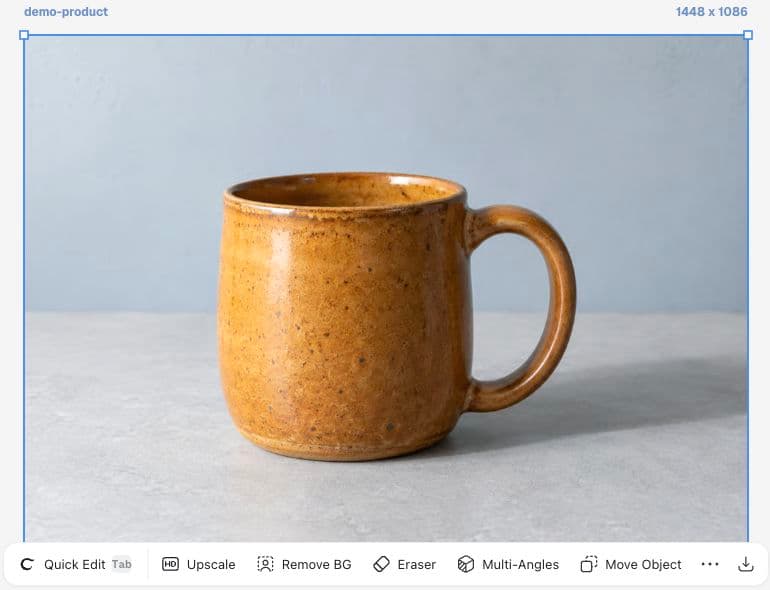 Mug after a modest tonal adjustment in Ciyo