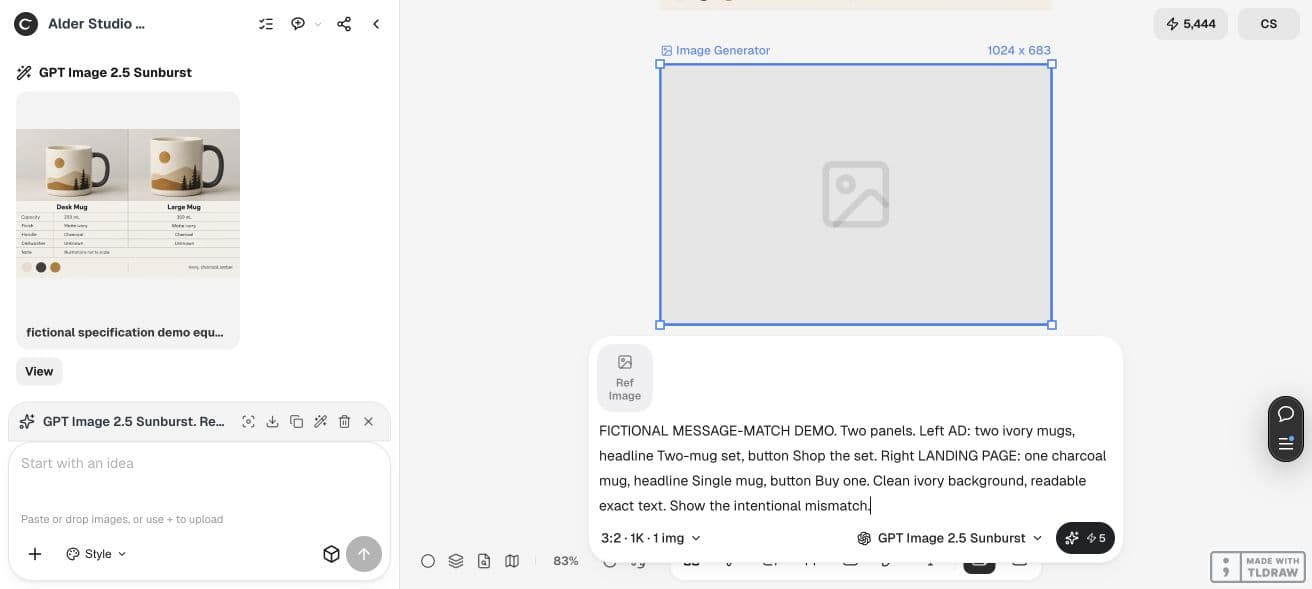 Ciyo receives a brief for a fictional ad and landing-page mismatch.