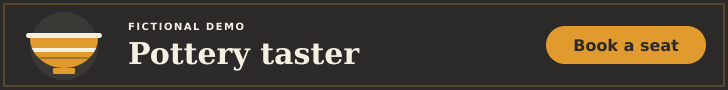 Retained fictional Cedar Workshop wide banner recomposed as a 728 by 90 leaderboard